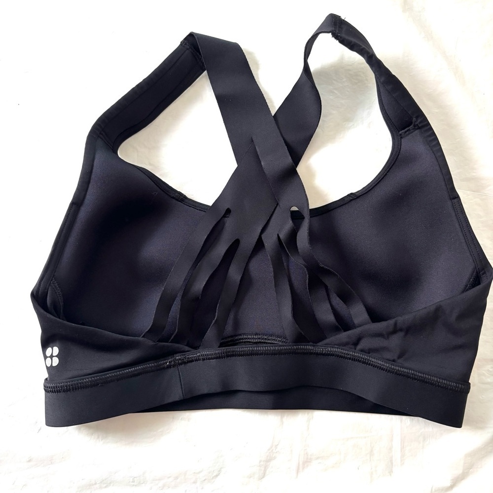 NWOT Sweaty Betty London Circut Black Sports Bra Workout SZ S - Picture 7 of 9